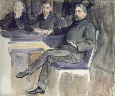 Estudio para un retrato de Stéphane Mallarmé (1842-98) y sus amigos de 